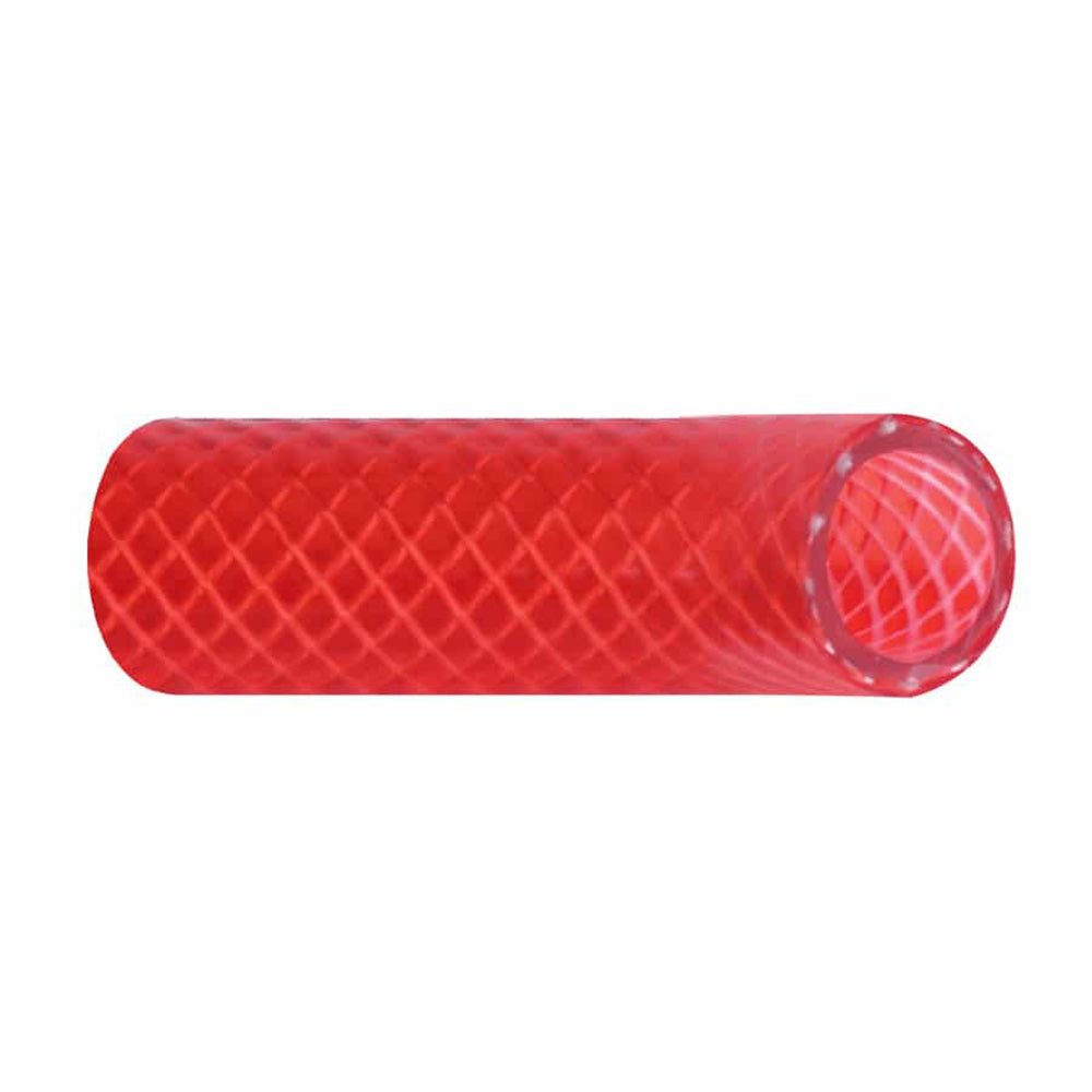 Trident Marine 12 Reinforced PVC FDA Hot Water Feed Line Hose Drinking Water Safe Translucent Red Sold by the Foot