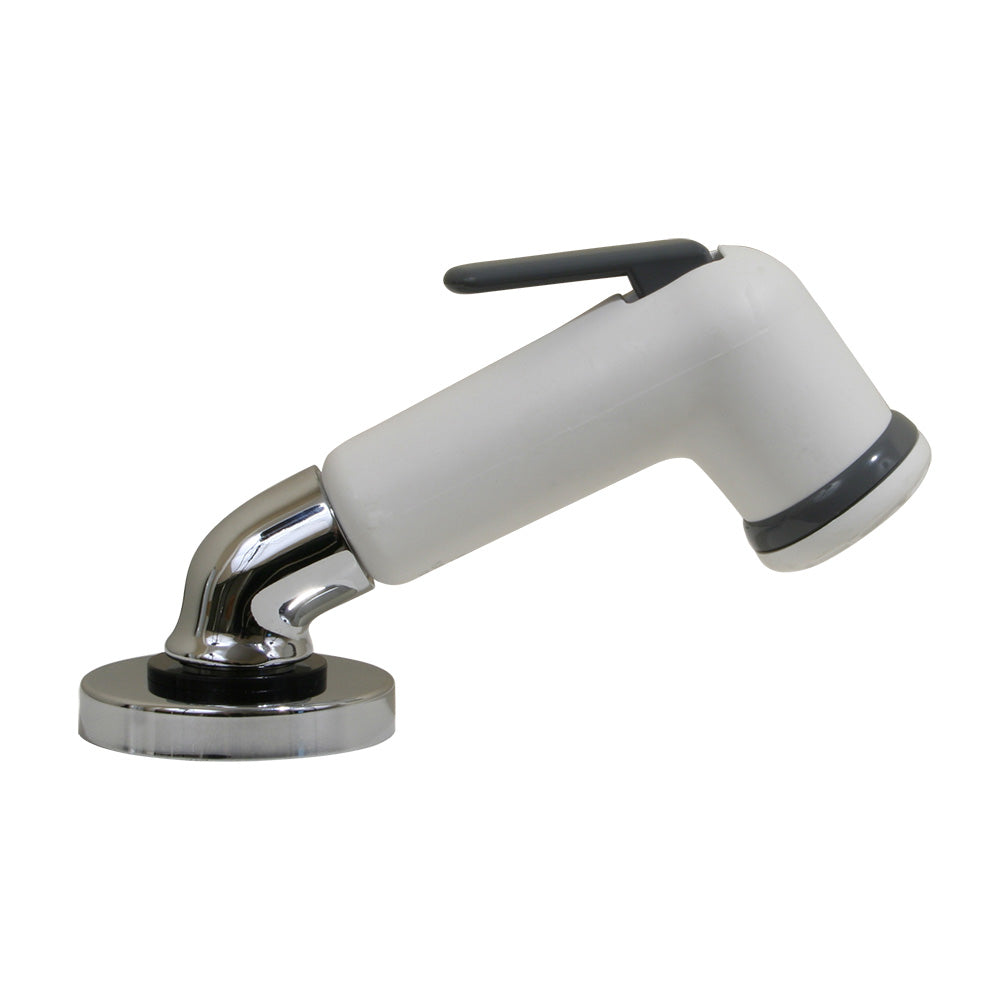 Scandvik Elbow Sprayer  Handle Pull Out  White w6 Hose 10191P
