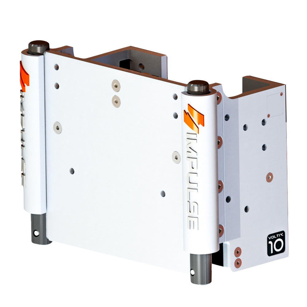 IMPULSE XL 10 Set Back Electric Jack Plate wStandard Control  White Cerakote 75073W