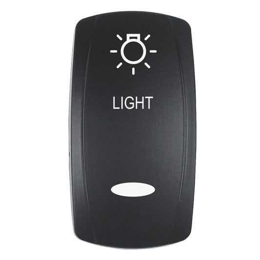 Pacer Actuator  LIGHT fV Series Contura Switches  Black  Laser Etched TopBottom Light EV2LELT