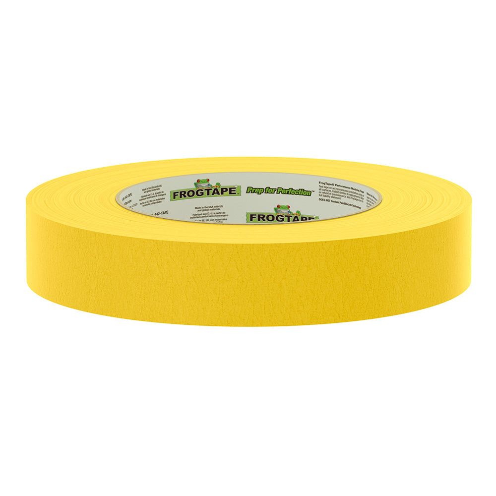 FrogTape CP 225 MediumHigh Adhesion Masking Tape  24MM x 55M x 12Pack  Gold  Rated f225F 105320