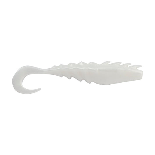 Berkley Gulp Saltwater Nemesis Prawn Curl Tail  4  Pearl White 1551576