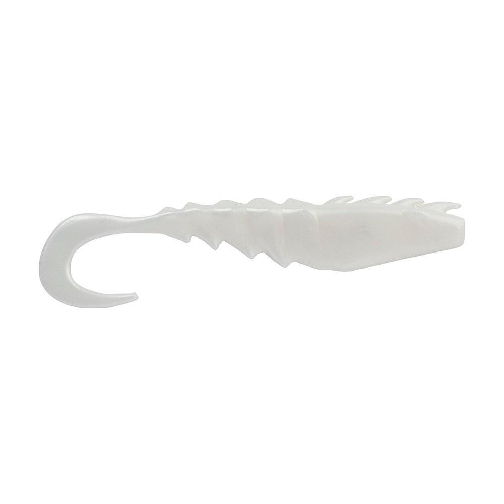 Berkley Gulp Saltwater Nemesis Prawn Curl Tail  5  Pearl White 1551582