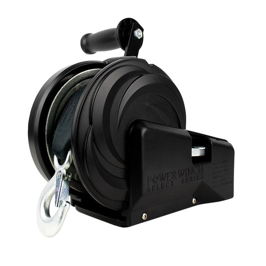 Powerwinch Select Series Winch 1800lb 2 Speed 8 Crank Arm  Carbon Black 21400W18008BR