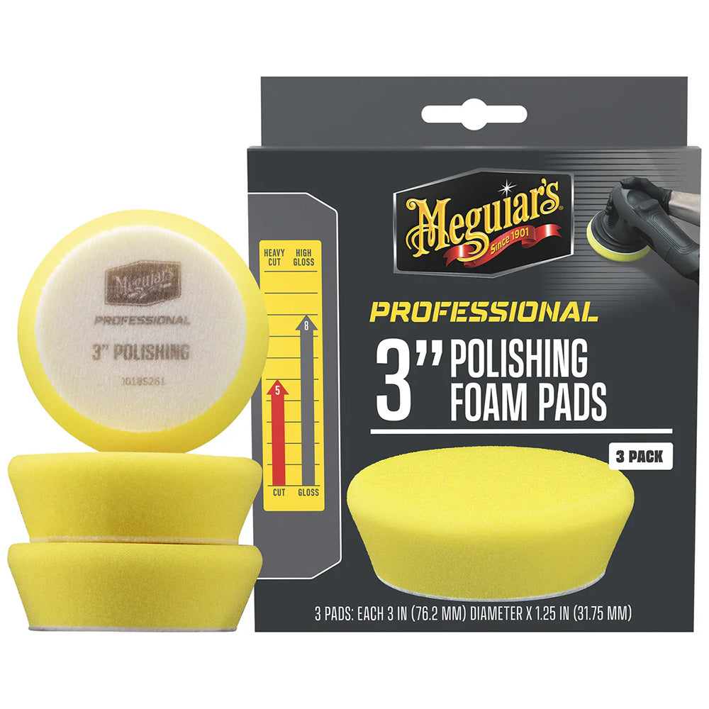 Meguiars Professional 3 Polishing Foam Pads 3Pack M3PFP3