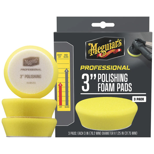 Meguiars Professional 3 Polishing Foam Pads 3Pack M3PFP3