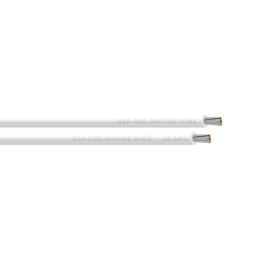 SeaDog 10 AWG White Primary Wire  500 8010057