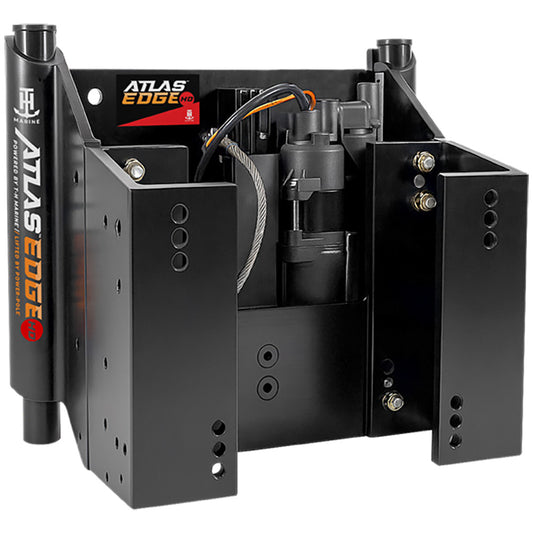 TH Marine ATLAS EDGE 12 Set Back Hydraulic Jack Plate  Heavy Duty  Black AHJE12VHDBDP