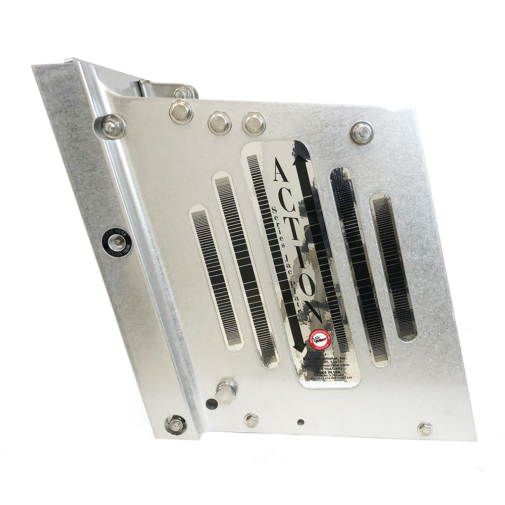 Bobs Machine 2 Setback Action Series Hydraulic Jack Plate  Silver 100112112NOPCNOSPNNG