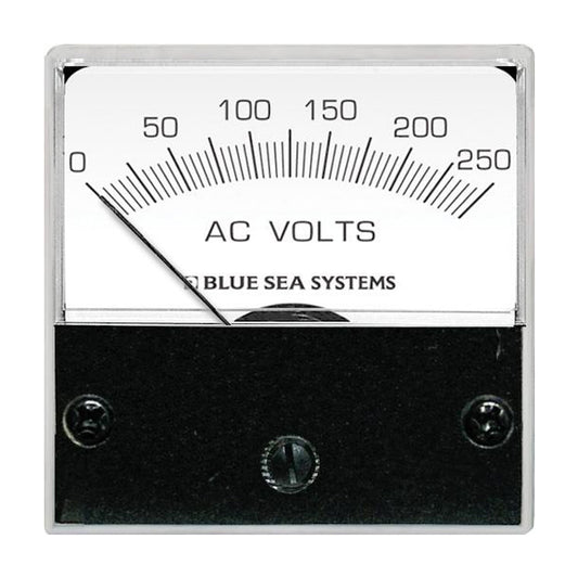 Blue Sea 8245 AC Analog Micro Voltmeter  2 Face 0250 Volts AC 8245