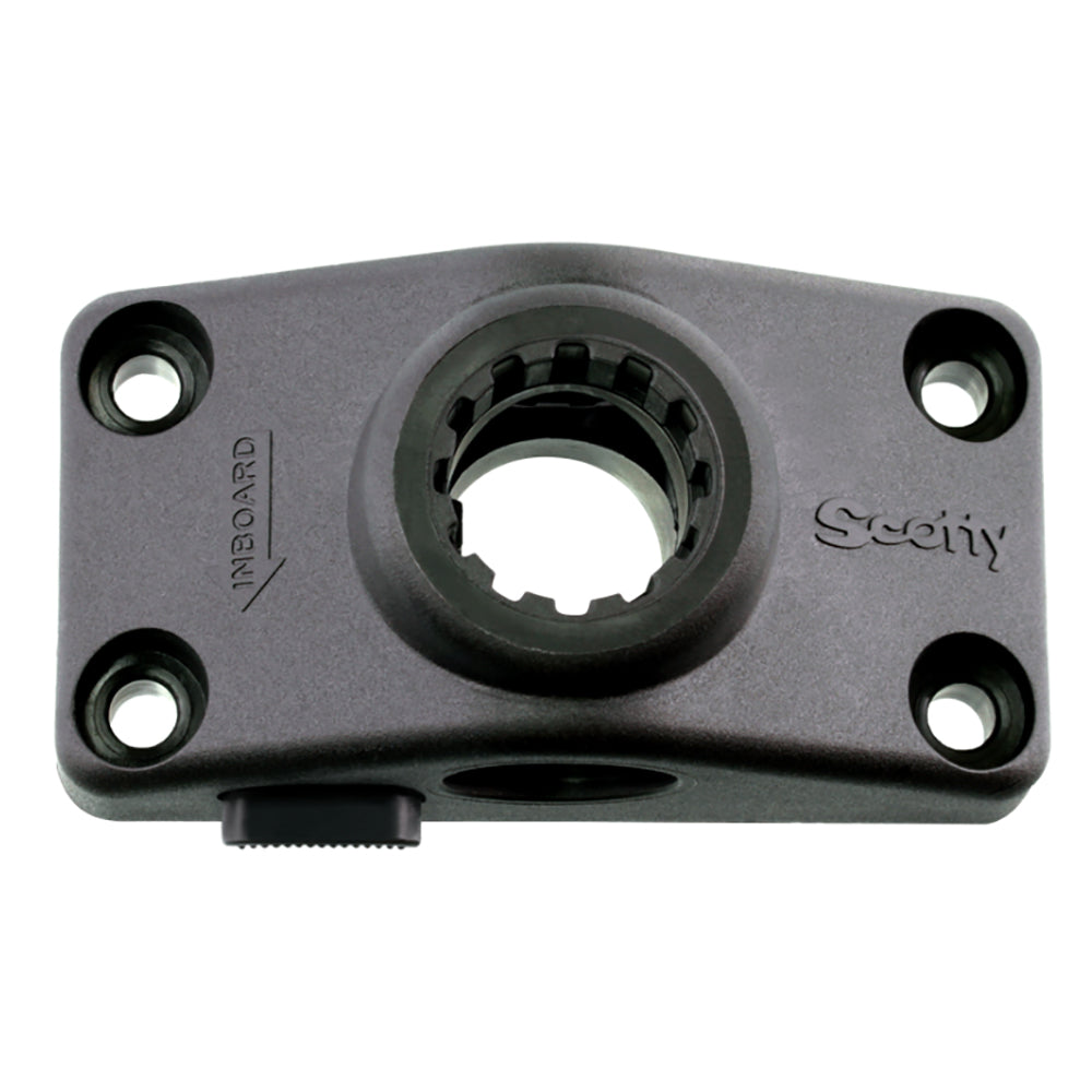 Scotty 241 Locking Combination Side or Deck Mount  Black 241LBK