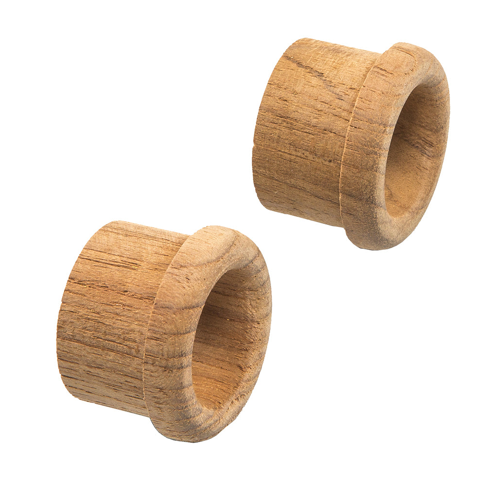 Whitecap Teak Finger Pull  58 Barrel Length  2 Pack 60145A