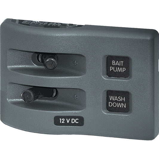 Blue Sea 4303 WeatherDeck 12V DC Waterproof Switch Panel  2 Position 4303