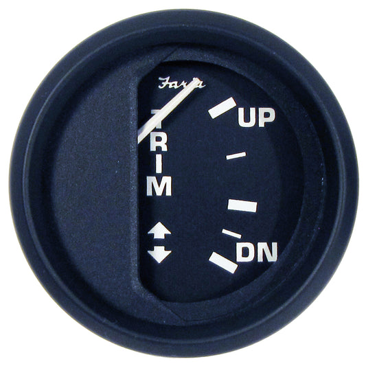 Faria Euro Black 2 Trim Gauge f Mercury  Mariner  Mercruiser  Volvo DP  Yamaha 01 and Newer 12828