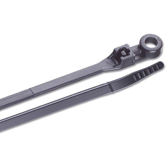 Ancor 8 UV Black Mounting Cable Zip Ties  25 Pack 199228