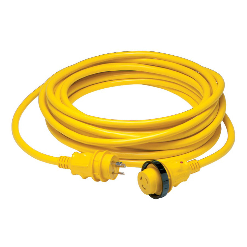 Marinco 30 Amp Power Cord Plus Cordset  35  Yellow 35SPP