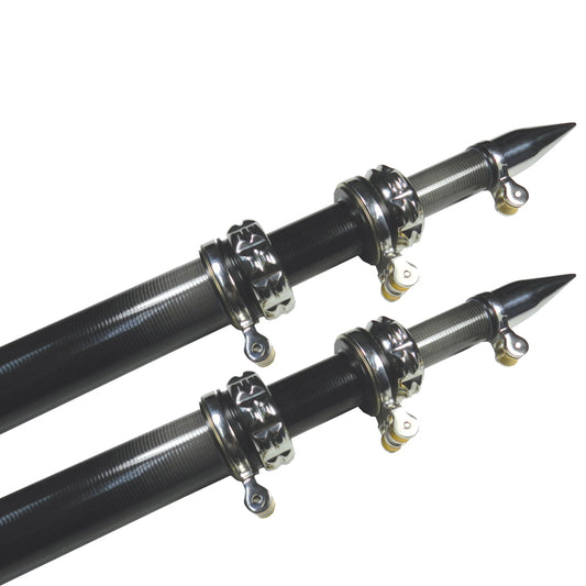 TACO 16 Carbon Fiber Outrigger Poles  Pair  Black OT3160CF
