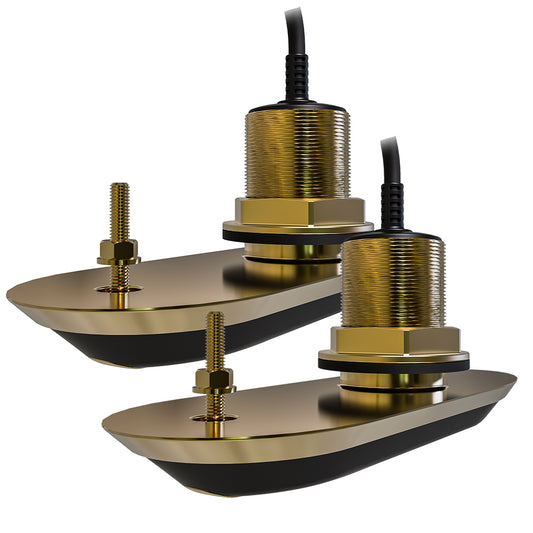 Raymarine RV212 RealVision 3D Bronze ThruHull Transducer Pair Pack  12  8M Cable  YCable T70318