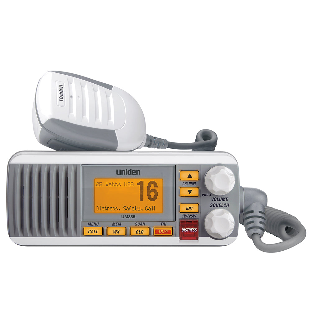 Uniden UM385 Fixed Mount VHF Radio  White UM385