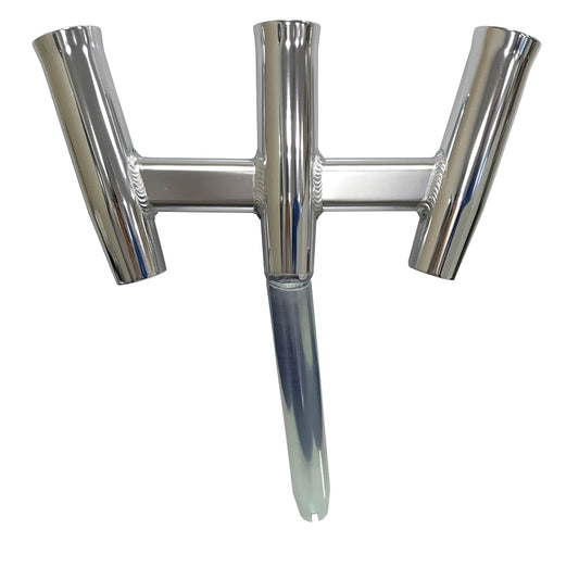 Tigress GS Trident Rod Holder  Bent Butt  Polished Aluminum 88160