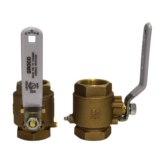 GROCO 114 NPT Bronze InLine Ball Valve IBV1250