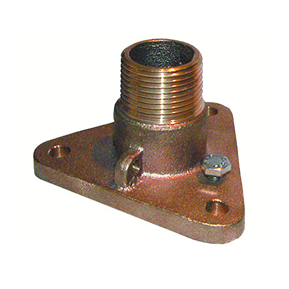 GROCO 114 Bronze NPS to NPT Flange Adapter IBVF1250