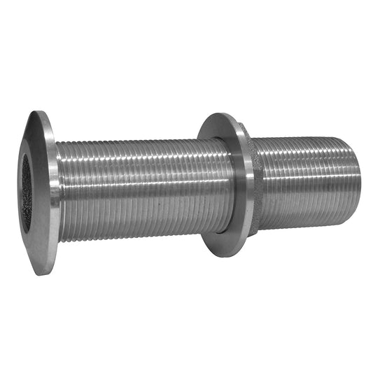 GROCO 2 Stainless Steel Extra Long ThruHull Fitting wNut THXL2000WS