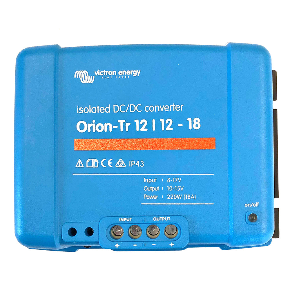 Victron OrionTR DCDC Converter  12 VDC to 12 VDC  18AMP Isolated ORI121222110