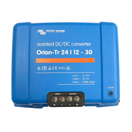Victron OrionTR DCDC Converter  24 VDC to 12 VDC  30AMP Isolated ORI241240110