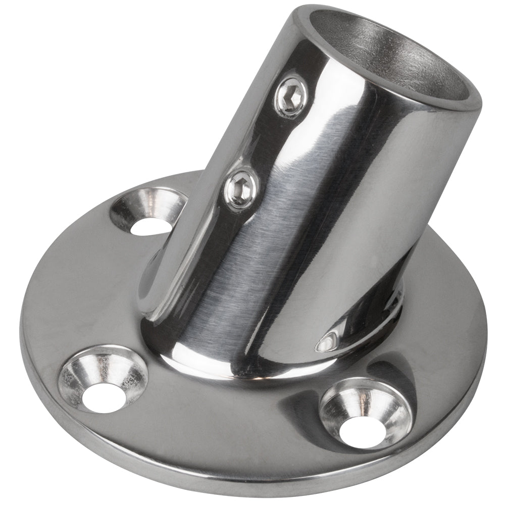 SeaDog Rail Base Fitting 234 Round Base 60 316 Stainless Steel  1 OD 2806011