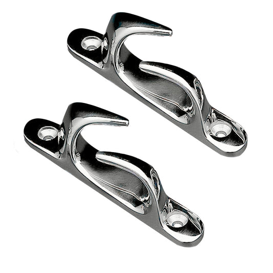 Whitecap Skene Bow Chock 412 Pair  Chrome Plated Brass S0981C