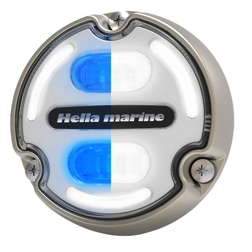 Hella Marine Apelo A2 Blue White Underwater Light  3000 Lumens  Bronze Housing  White Lens wEdge Light 016147101