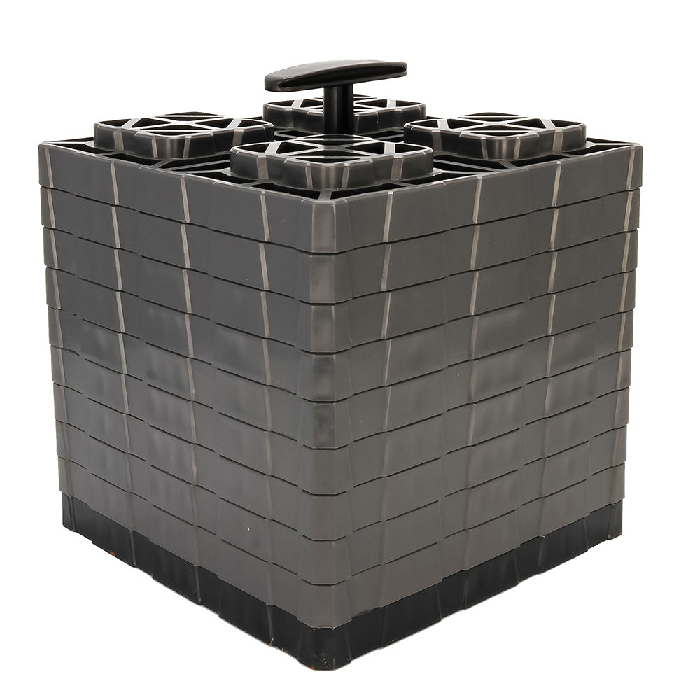 Camco FasTen Leveling Blocks XL wTHandle  2x2  Grey 10Pack 44527