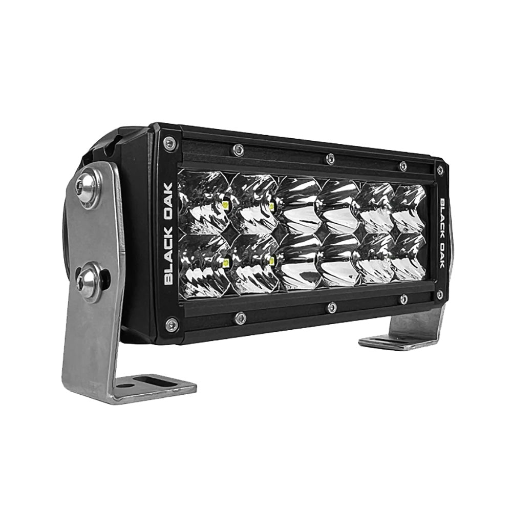 Black Oak Pro Series 30 Double Row 6 LED Light Bar  Combo Optics  Black Housing 6CD5OS