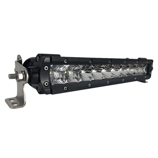 Black Oak 10 Single Row LED Light Bar  Combo Optics  Black Housing  Pro Series 30 10CS5OS