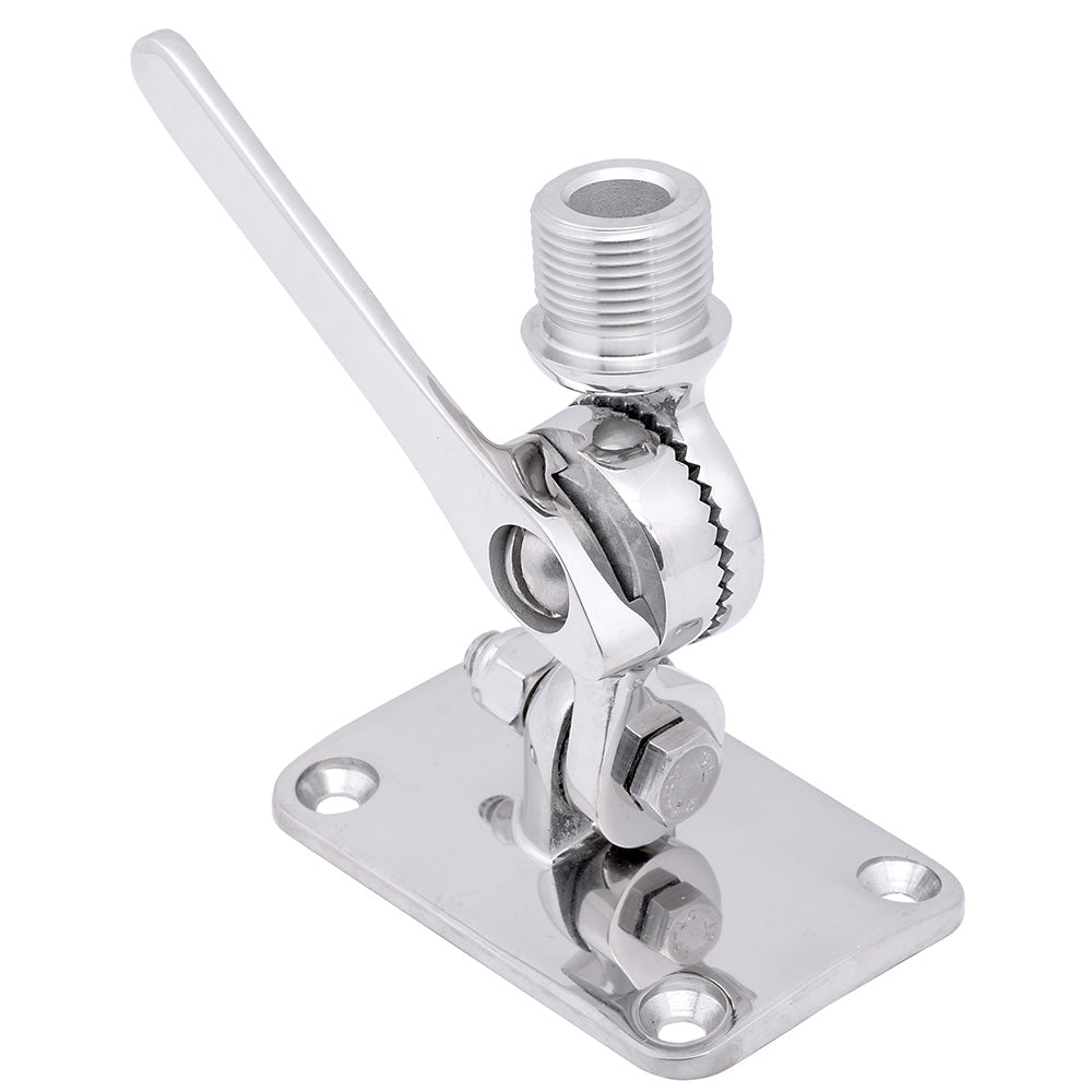 Whitecap Ratchet Antenna Mount  316 Stainless Steel S1802C