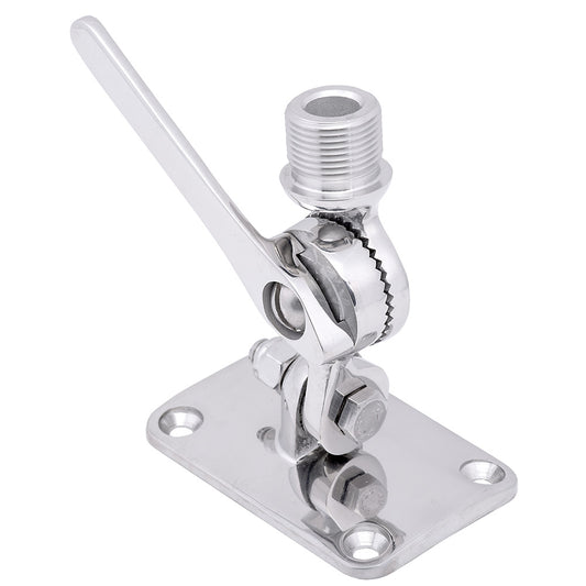 Whitecap Ratchet Antenna Mount  316 Stainless Steel S1802C