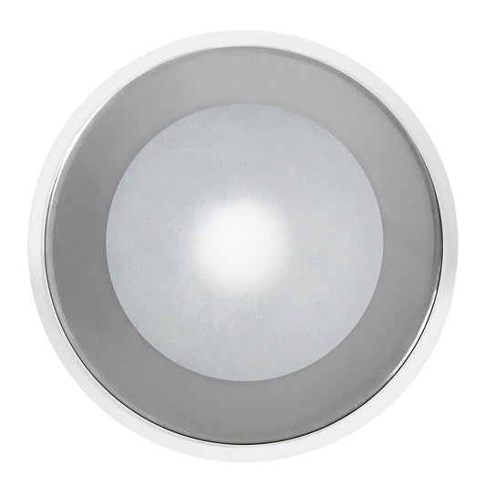 ShadowCaster DLX Series Down Light  White Housing  RGB  Chrome Bezel SCMDLXCCCHRWH