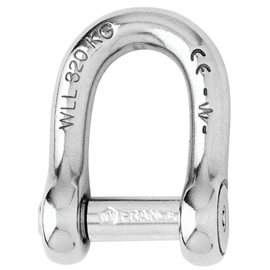 Wichard SelfLocking Allen Head Pin D Shackle  8mm Diameter  516 01304