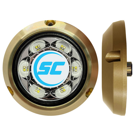 ShadowCaster SC3 Series BlueWhite Bronze Surface Mount Underwater Light SC3BWBZSM