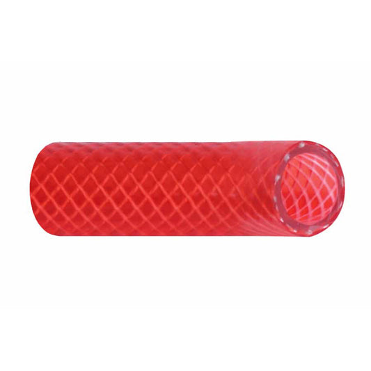 Trident Marine 58 x 50 Boxed Reinforced PVC FDA Hot Water Feed Line Hose  Drinking Water Safe  Translucent Red 1660586