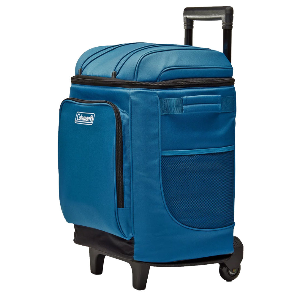 Coleman CHILLER 42Can SoftSided Portable Cooler wWheels  Deep Ocean 2158120