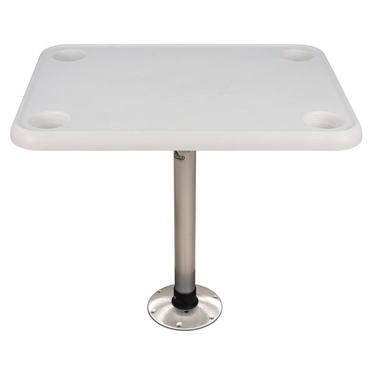 Springfield 16 x 28 Rectangle Table Package  White ThreadLock 1690107